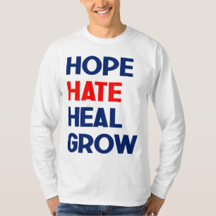 T-shirt Hope Hate Heal Grow, Kamala Harris Président 2024