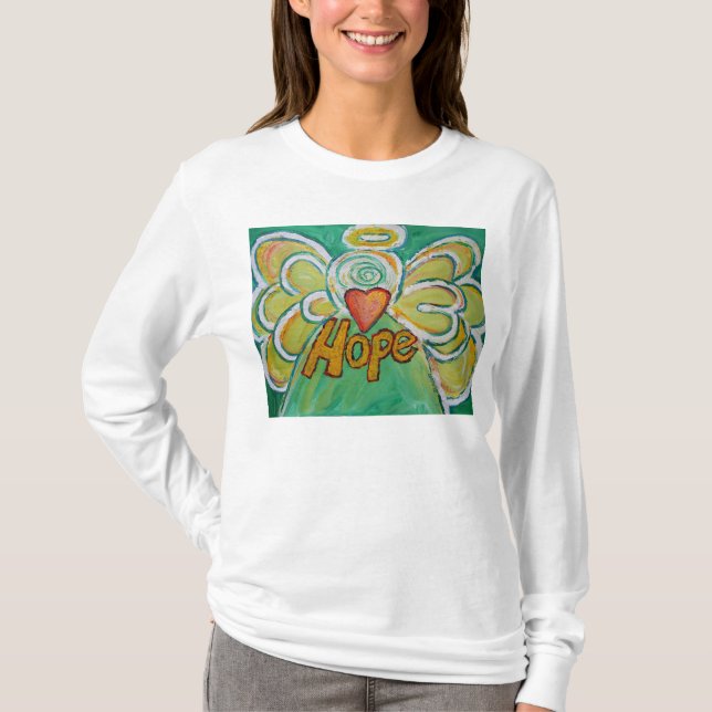 T-shirt Hope Inspiration Angel Shirt (Art sur le côté avan (Devant)