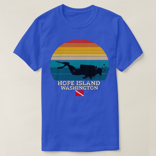 T-shirt Hope Island US Island Diving (Design devant)