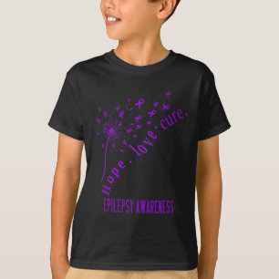 T-shirt Hope Love Cure Epilepsy Awareness T