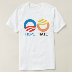 T-shirt HOPE (Obama) contre HATE (Trump)