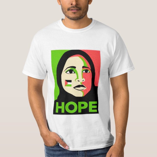 T-shirt hope palestine 2014 (Devant)
