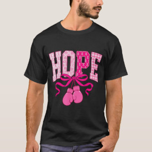 T-shirt Hope Pink Ribbon Gants en boîte Cancer du sein ros