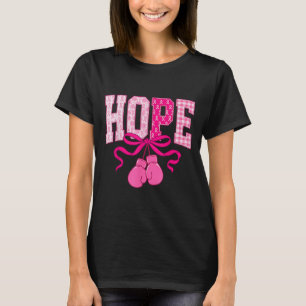 T-shirt Hope Pink Ribbon Gants en boîte Cancer du sein ros