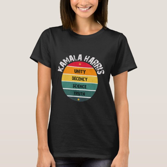 T-shirt Hope Unity Decency Science Truth Inauguration 2021 (Devant)