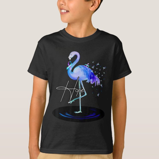 T-shirt Hope With Flamingo Suicide Prevention Awareness  (Devant)
