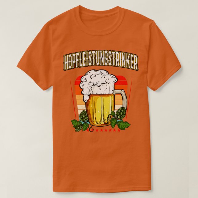 T-shirt Hopfleistungstrinker Bier Hopfen Spa Fun Party (Design devant)
