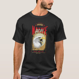 T-shirt Hopi Native American Eagle Spirit Vintage Honour