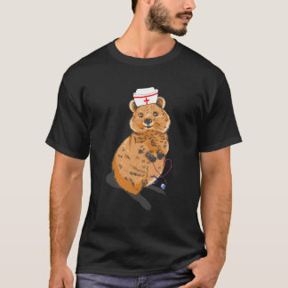 T-shirt Hôpital Animal De Quokka Nurse Médicale Quokka Wil