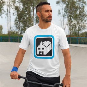 T-shirt Hôpital Barn Icon minimaliste établissement de soi