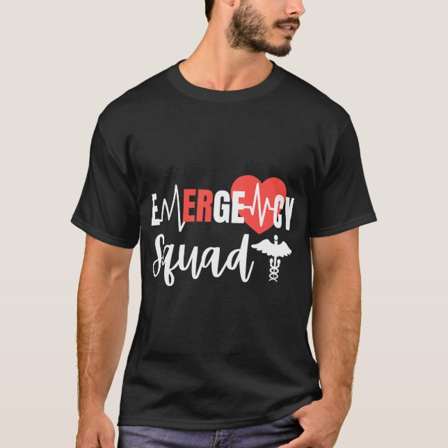 T-shirt Hôpital de la salle des urgences pour les étudiant (Devant)