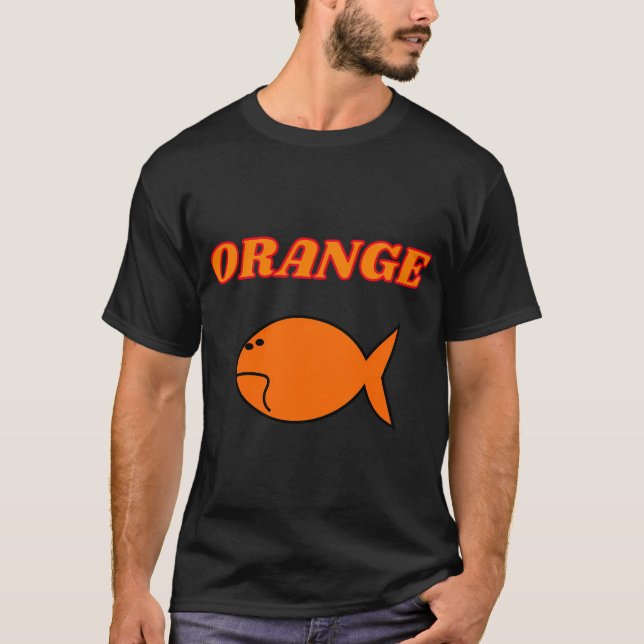 T-shirt Hoplostète orange (Devant)
