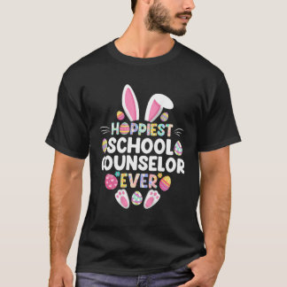 T-shirt Hoppiest School Counselor Ever  Happy Easter Day
