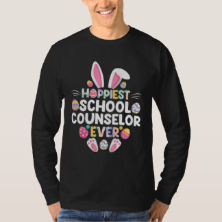 T-shirt Hoppiest School Counselor Ever  Happy Easter Day