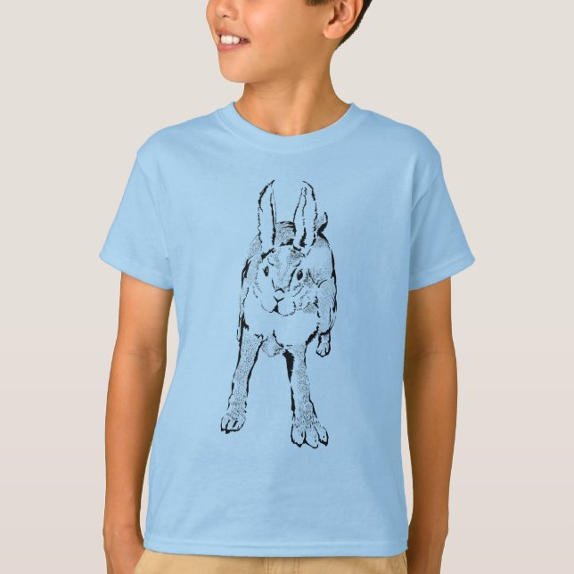 T-shirt Hopping Lapin sauvage (Devant)