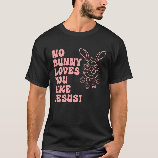 T-shirt Hoppy Easter Group Oeufs Pas de lapin Amour Vous a (Devant)