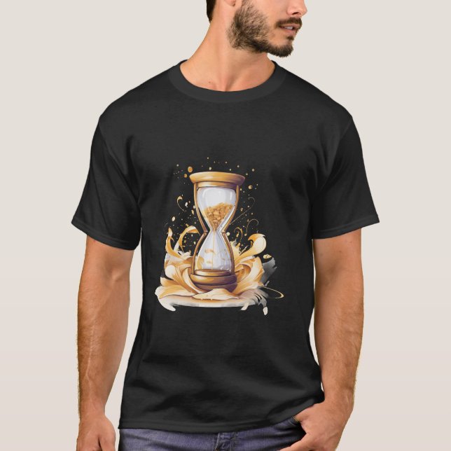 T-shirt Horaire sablonneuse Symbolisme horloge Idée Creati (Devant)