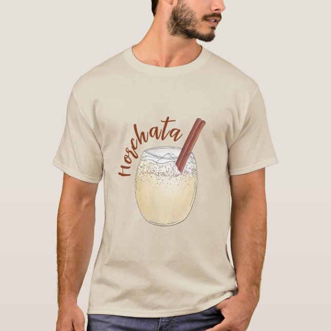 T-shirt Horchata Orxata Mexican Spanish Beverage Drink (Devant)