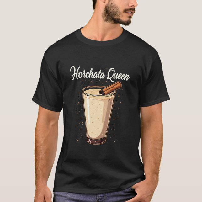 T-shirt Horchata Queen Mexicaine Espagnol Boisson (Devant)