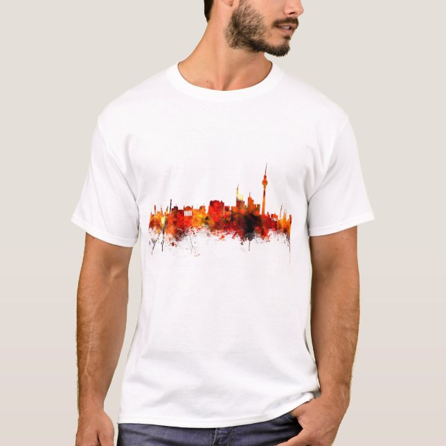 T-shirt Horizon de Berlin Allemagne (Devant)