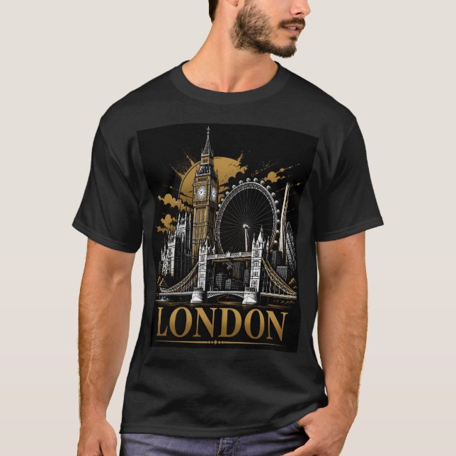T-shirt Horizon de Londres (Devant)