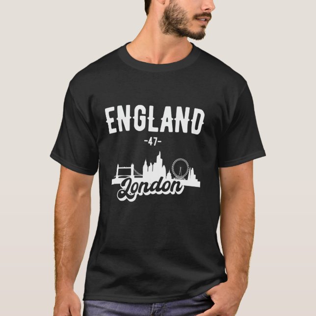 T-shirt Horizon de Londres Angleterre (Devant)