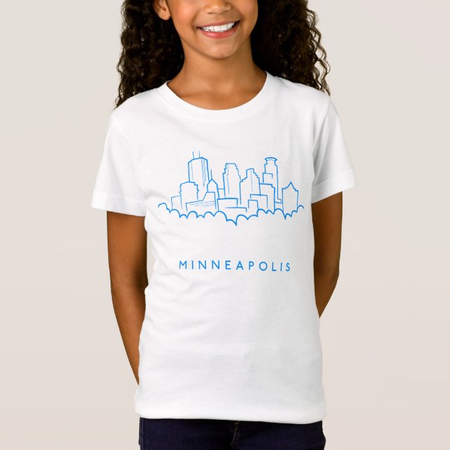 T-Shirt Horizon de Minneapolis, Minnesota (Devant)