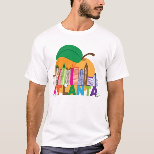 T-shirt Horizon de pêche d'Atlanta, la Géorgie | (Devant)