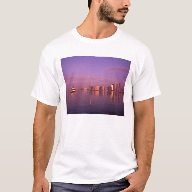 T-shirt Horizon de Toronto, Ontario, Canada (Devant)