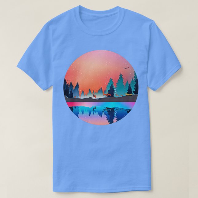 T-shirt Horizon Forest Mountain 3 (Design devant)