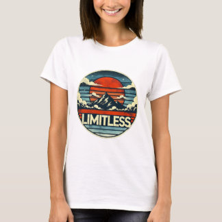 T-shirt Horizon Infini : Art du Coucher de Soleil Montagna