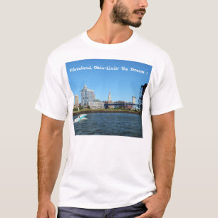 T-shirt Horizon "Livin de rivière de Cleveland" le T-shir