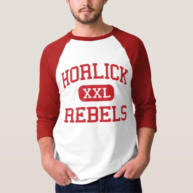 T-shirt Horlick - rebelles - lycée - Racine le Wisconsin (Devant)