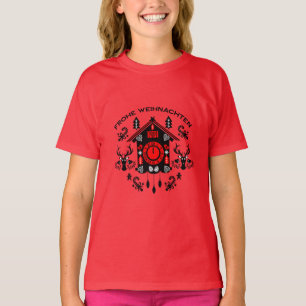T-shirt Horloge allemande Frohe Weihnachten