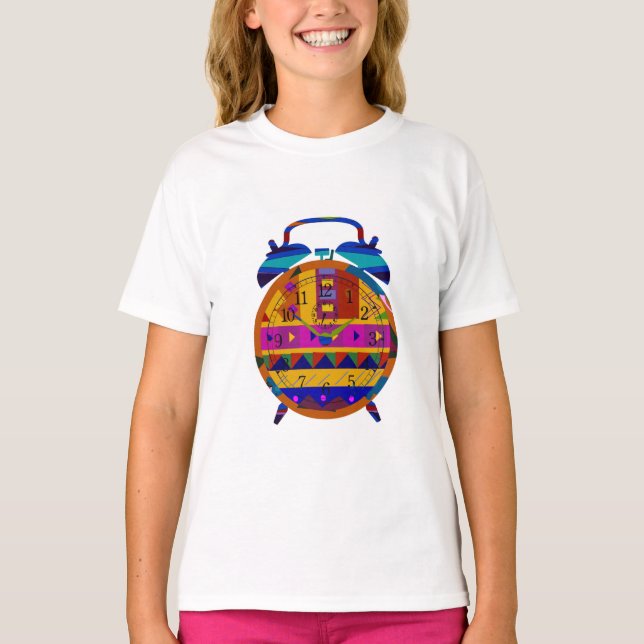 T-shirt Horloge d'alarme (Devant)