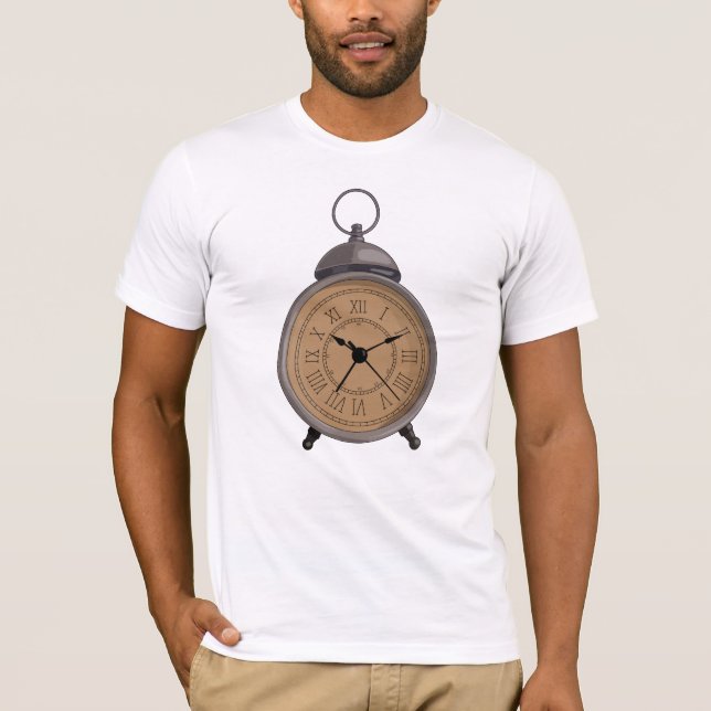 T-shirt Horloge d'alarme Vintage (Devant)