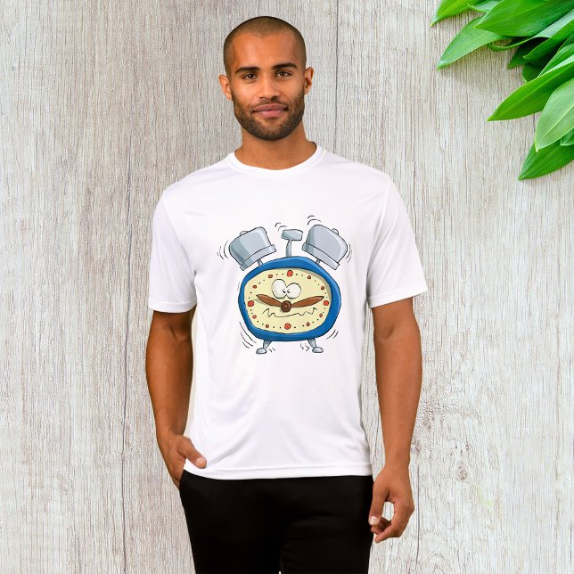 T-shirt Horloge Drôle D'Alarme Cartoon Quirky Se Réveiller (Créateur téléchargé)
