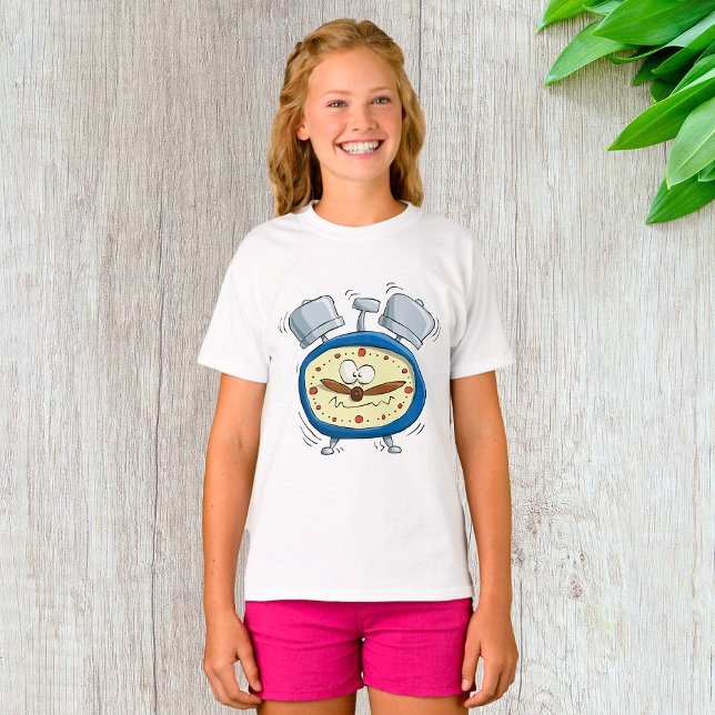 T-shirt Horloge Drôle D'Alarme Cartoon Quirky Se Réveiller (Créateur téléchargé)