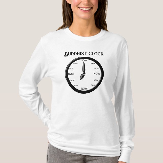 T-shirt Horloge - Horloge bouddhiste (Devant)