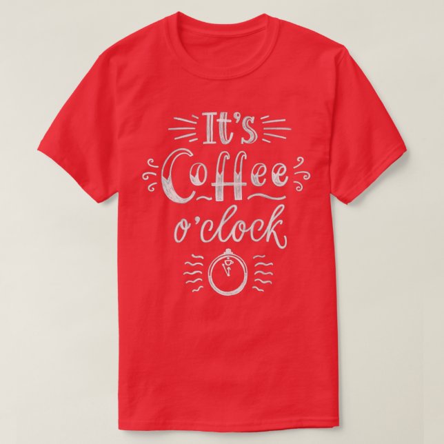 T-shirt Horloge Itx27s Café O (Design devant)