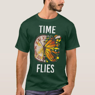 T-shirt Horloge papillon des mouches du temps