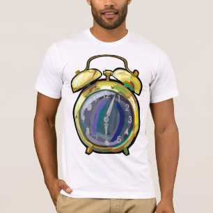 T-shirt Horloge vintage d'alarme or Retro Timepiece