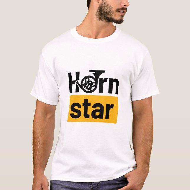 T-shirt Horn Star Funny French Horn Musicien (Devant)