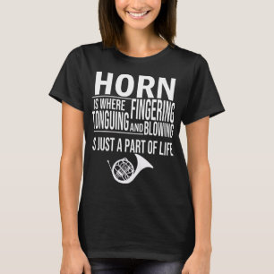 T-shirt Hornist Music Marching Band French Horn Player