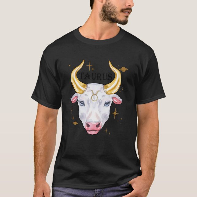 T-shirt Horoscope Astrologie Zodiaque - Taureau (Devant)