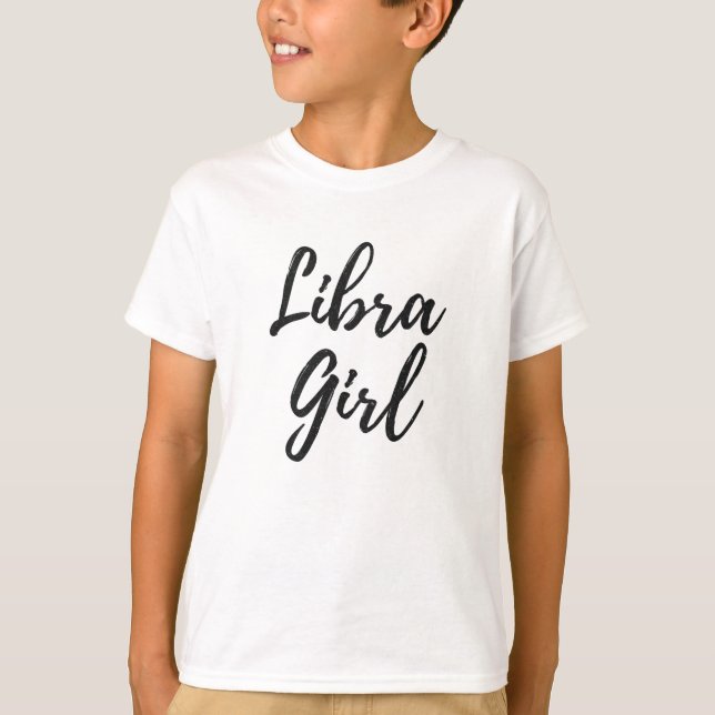 T-shirt Horoscope astrologique de Libra Girl Zodiac (Devant)