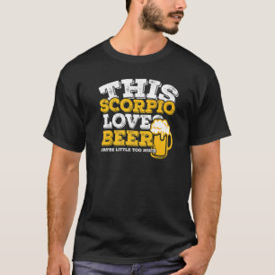 T-shirt Horoscope Scorpio Zodiac Signet Aimer Bière
