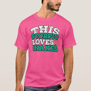 T-shirt Horoscope SIGNE Zodiaque Scorpio Aime Les Serpents
