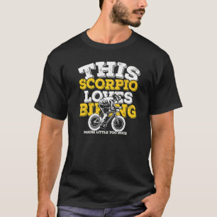 T-shirt Horoscope SIGNE Zodiaque Scorpio Aime Vélo