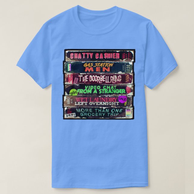 T-shirt Horreur adulte VHS (Design devant)